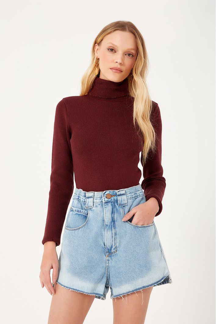 Short Jeans Barra Marcada
