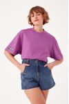 Short Jeans Detalhe Pespontos