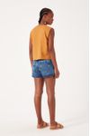Short Jeans Detalhe Zig Zag
