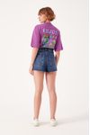 Short Jeans Detalhe Pespontos
