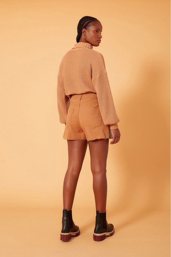 Short Jeans Detalhe Color