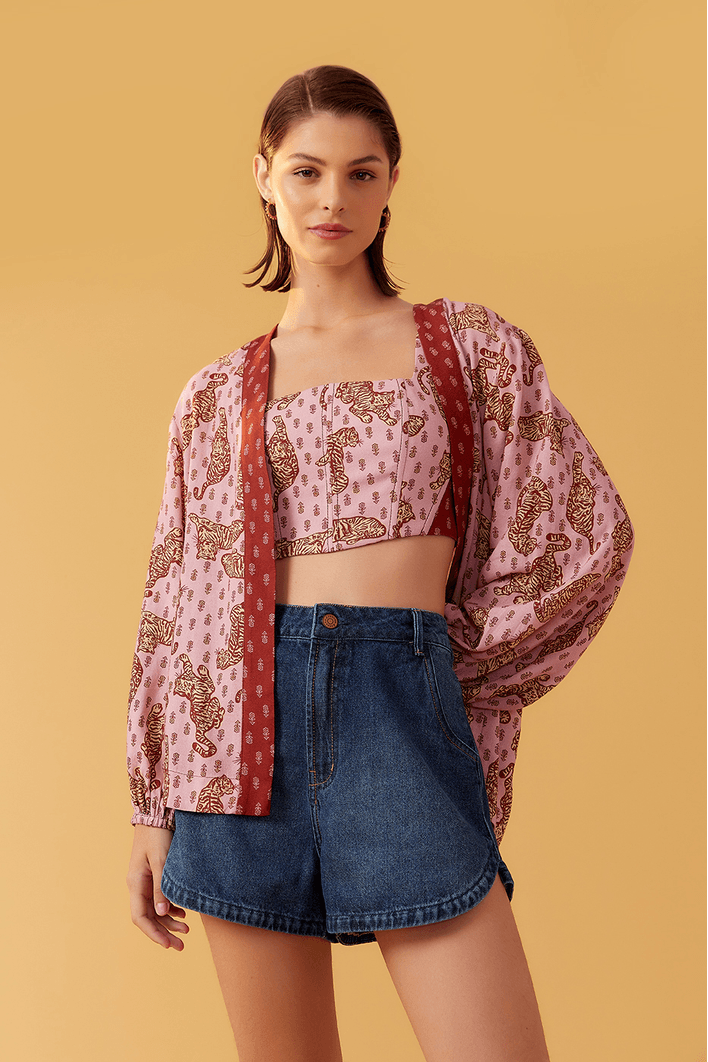 Short Jeans Detalhe Dark