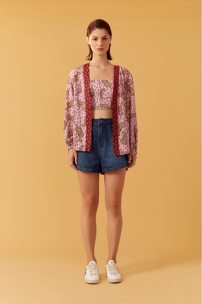 Short Jeans Detalhe Dark