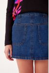 Saia Jeans Bolsos