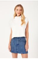 Saia Jeans Botoes
