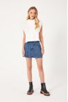 Saia Jeans Botoes