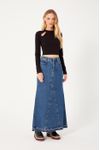 Saia Jeans Bainha Marcada