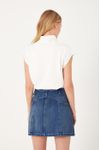 Saia Jeans Botoes