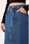 Saia Jeans Bainha Marcada