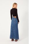 Saia Jeans Bainha Marcada