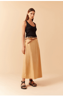 Saia Cropped Algodão Ampla