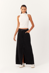 Saia Jeans Black Fenda