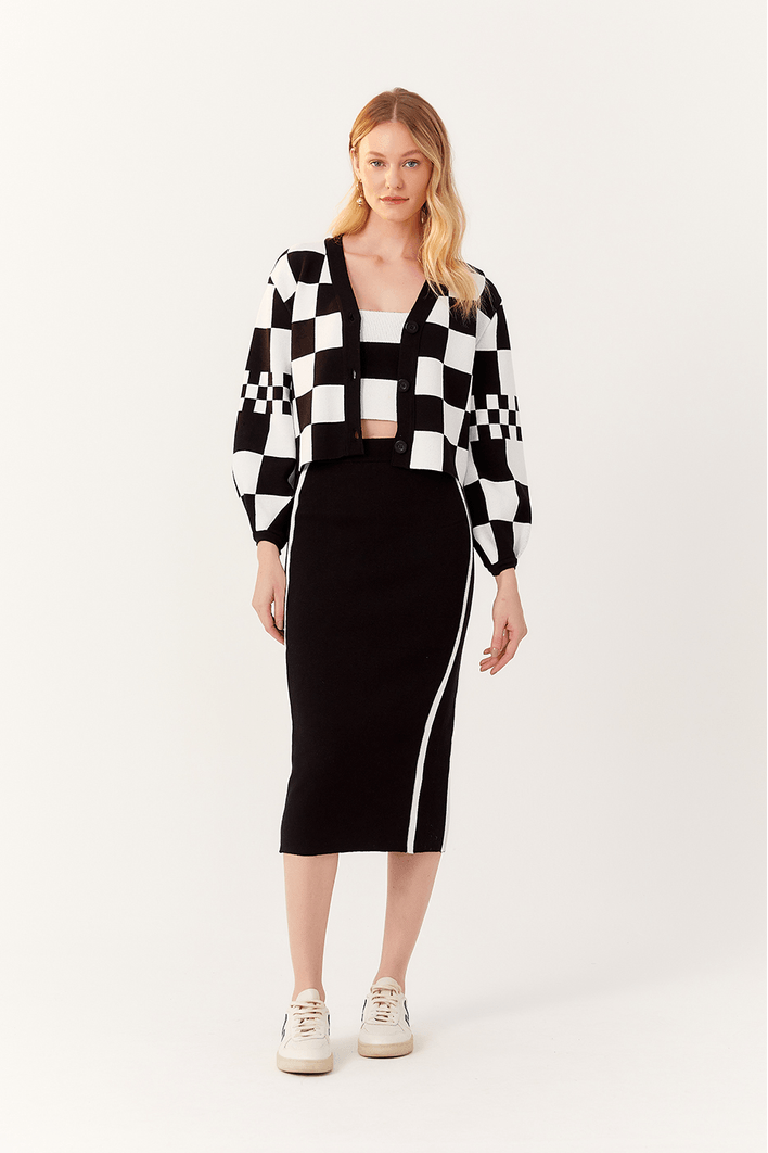 Saia Tricot Bicolor