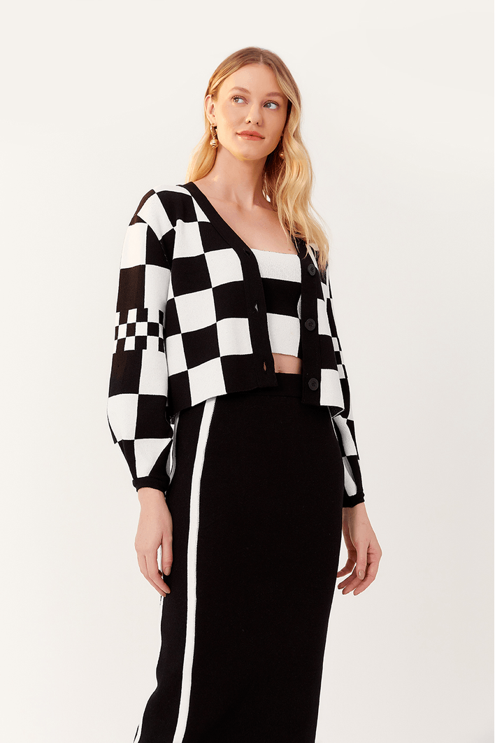 Saia Tricot Bicolor