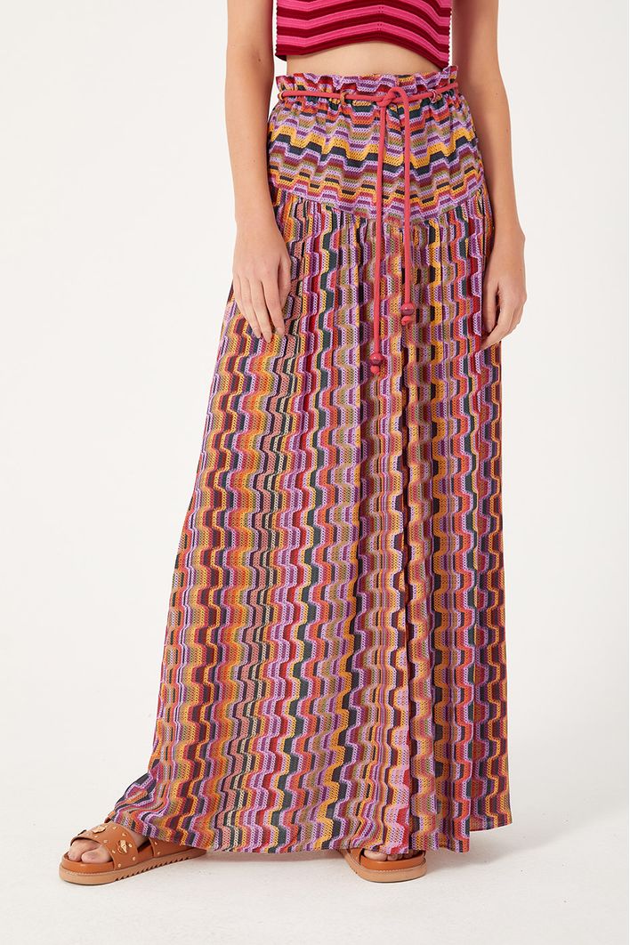 Saia Cropped Estampa Domingo