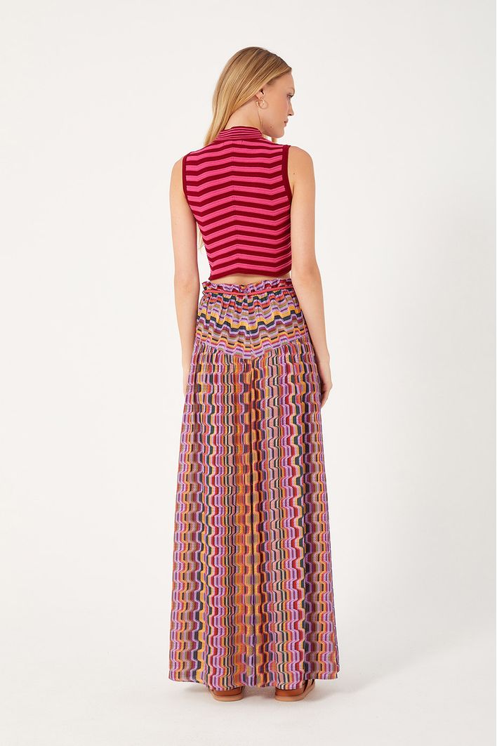Saia Cropped Estampa Domingo
