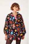 Parka Moletom Estampa Xadrez Místico