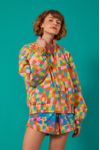 Casaco Puffer Double Estampa Jardineira