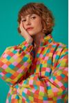 Casaco Puffer Double Estampa Jardineira