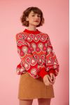 Casaco Tricot Jacquard Estampa Paixão