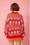 Casaco Tricot Jacquard Estampa Paixão
