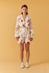 Blazer Cropped Estampa Cometa