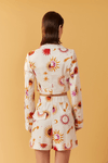 Blazer Cropped Estampa Cometa
