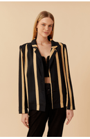 Blazer Linho Estampa Aura