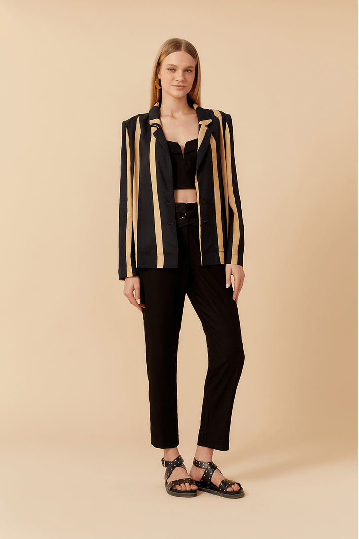 Blazer Linho Estampa Aura