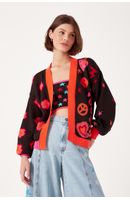 Casaco Tricot Jacquard Happy