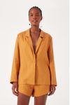 Blazer Linho Botoes Punho