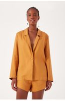 Blazer Linho Botoes Punho
