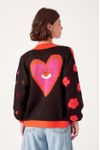 Casaco Tricot Jacquard Happy