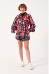 Parka Corta Vento Estampa Happy