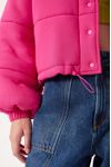 Casaco Puffer Bordado Love