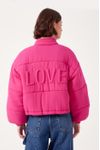 Casaco Puffer Bordado Love