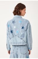 Jaqueta Jeans Detalhe Estrelinhas