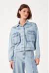 Jaqueta Jeans Detalhe Estrelinhas