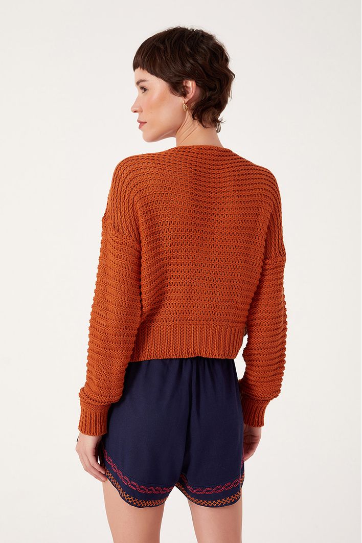 Casaco Tricot Manga Confort