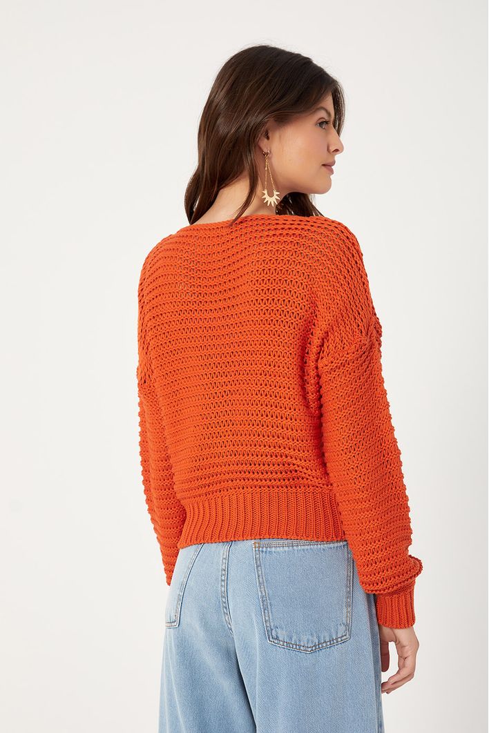 Casaco Tricot Manga Confort