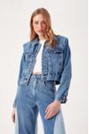 Jaqueta Jeans Ombro