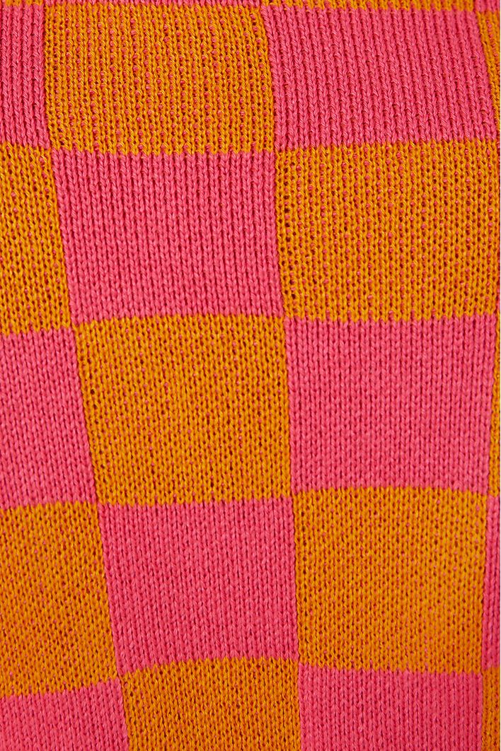 Casaco Tricot Jacquard Xadrezinho