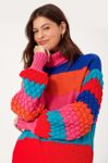 Casaco Tricot Listrado Colorido