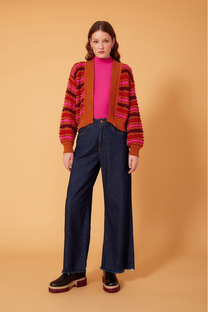 Casaco Tricot Listras