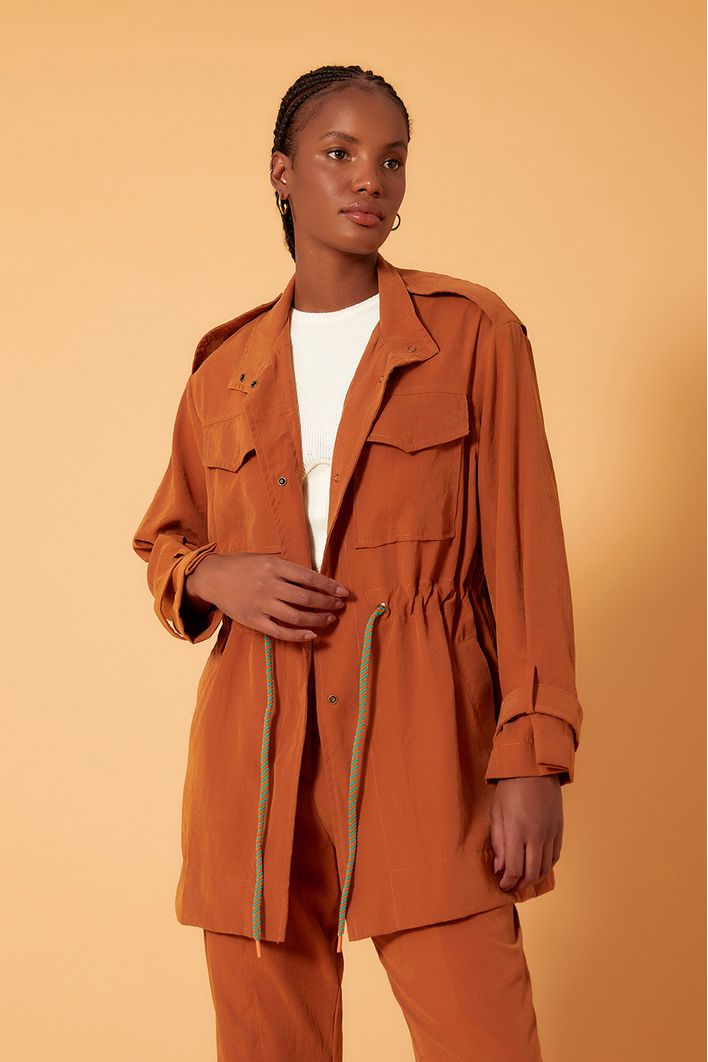 Parka Com Cadarço