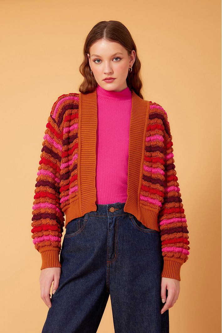 Casaco Tricot Listras