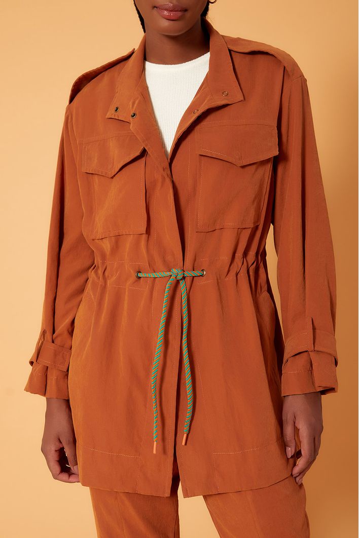Parka Com Cadarço
