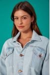 Jaqueta Jeans Bicolor