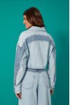 Jaqueta Jeans Bicolor