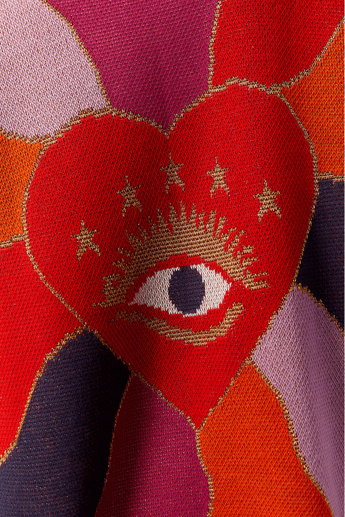 Casaco Tricot Jacquard Viajantes